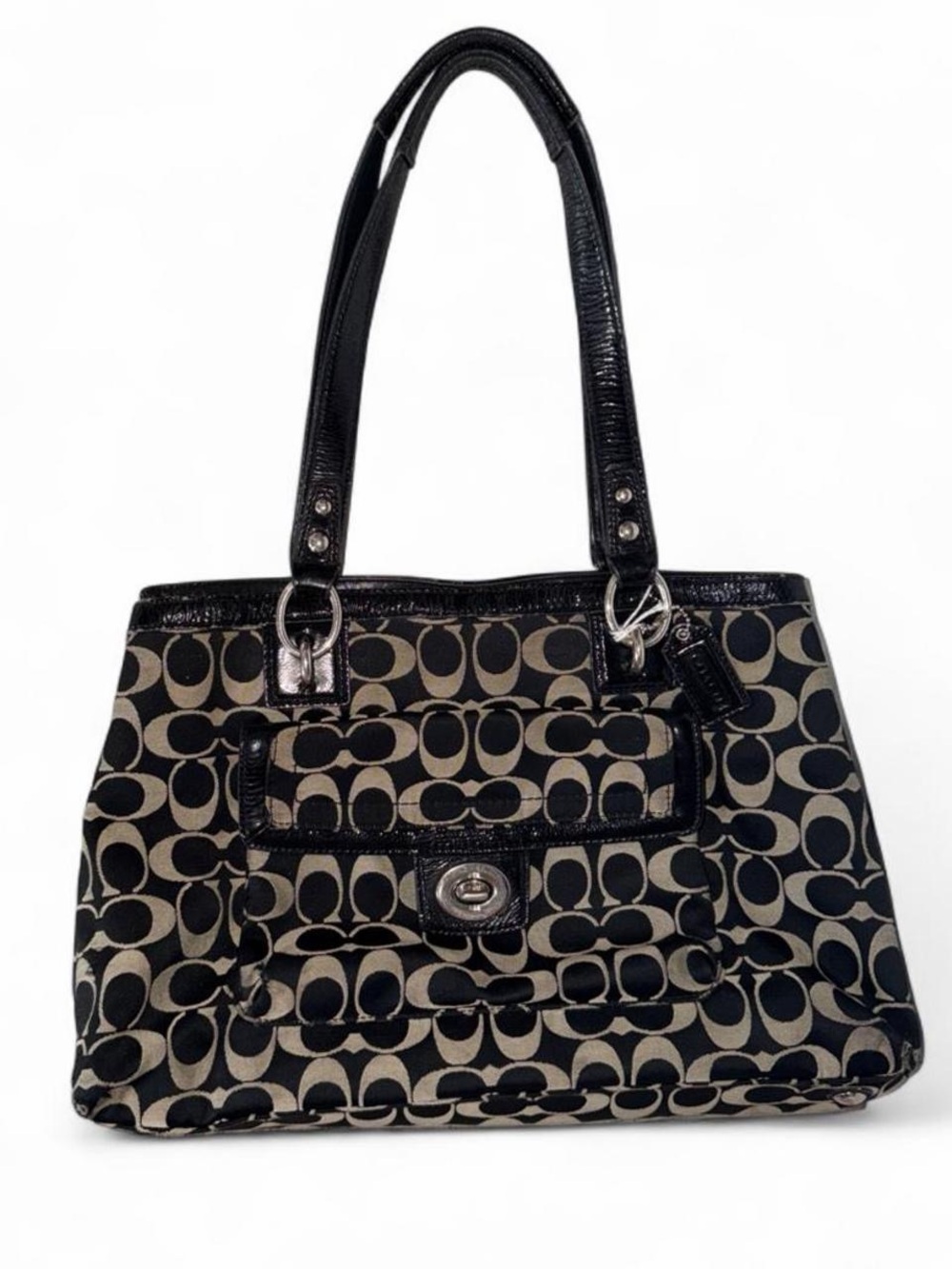 Coach Penelope Signature Logo Satchel bag shoulder purse number C1276-F19043
